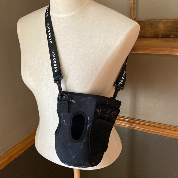 Hydro jug black & white marble sleeve cozie - Picture 4 of 7